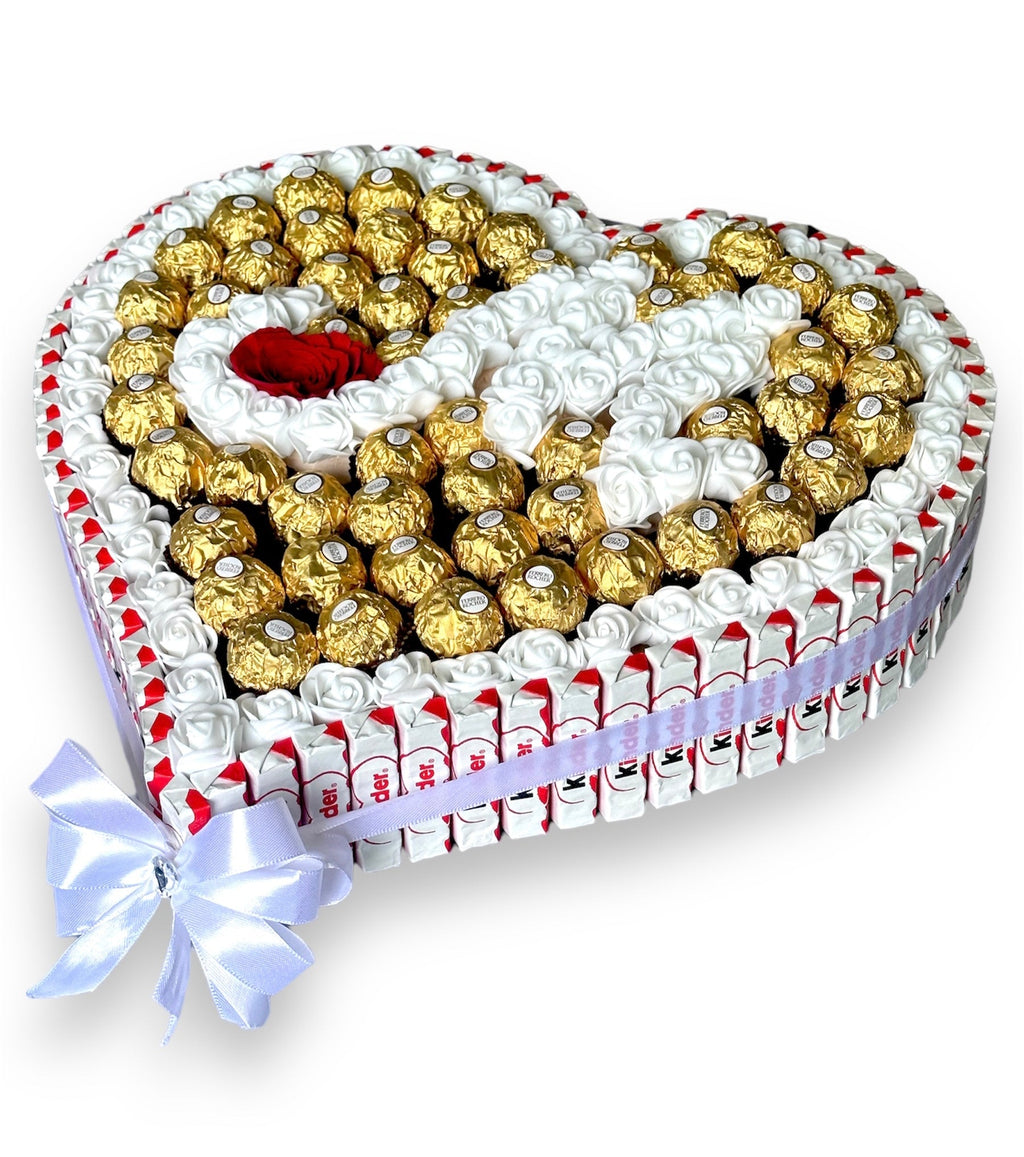 Cœur de chocolat  XL personnalisé