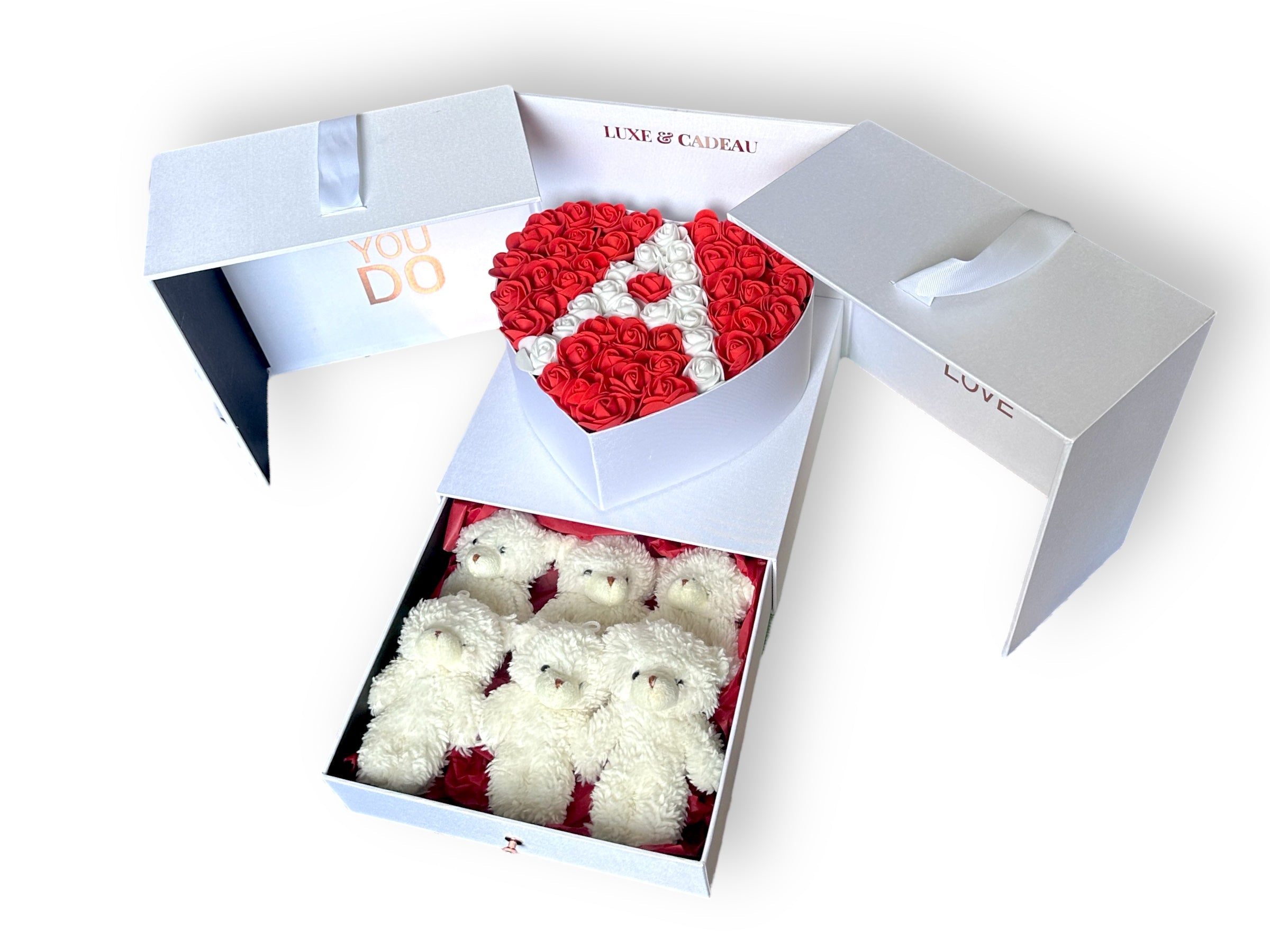 Bouquet roses artificielles • PERSONNALISÉ •