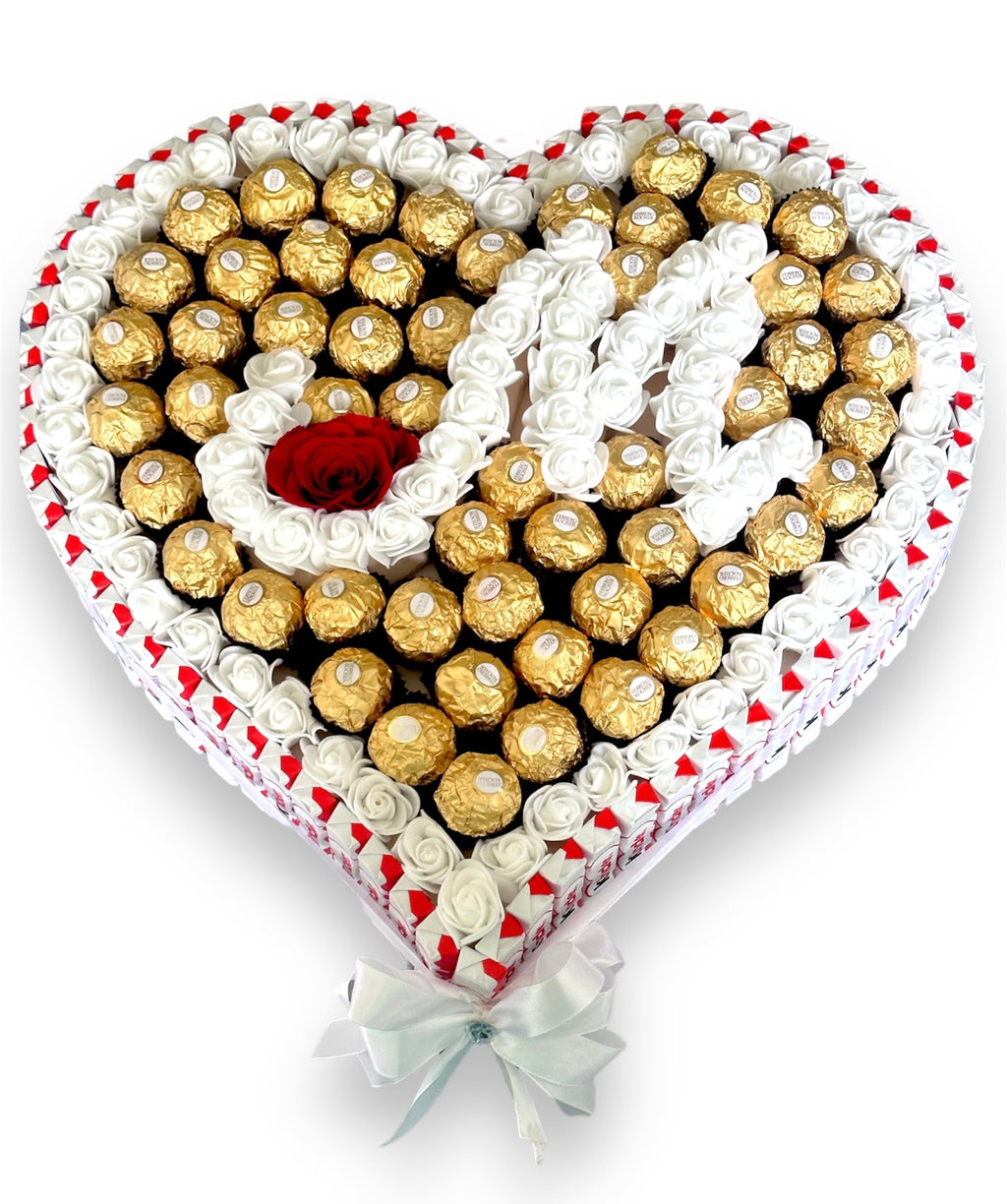 Cœur de chocolat  XL personnalisé