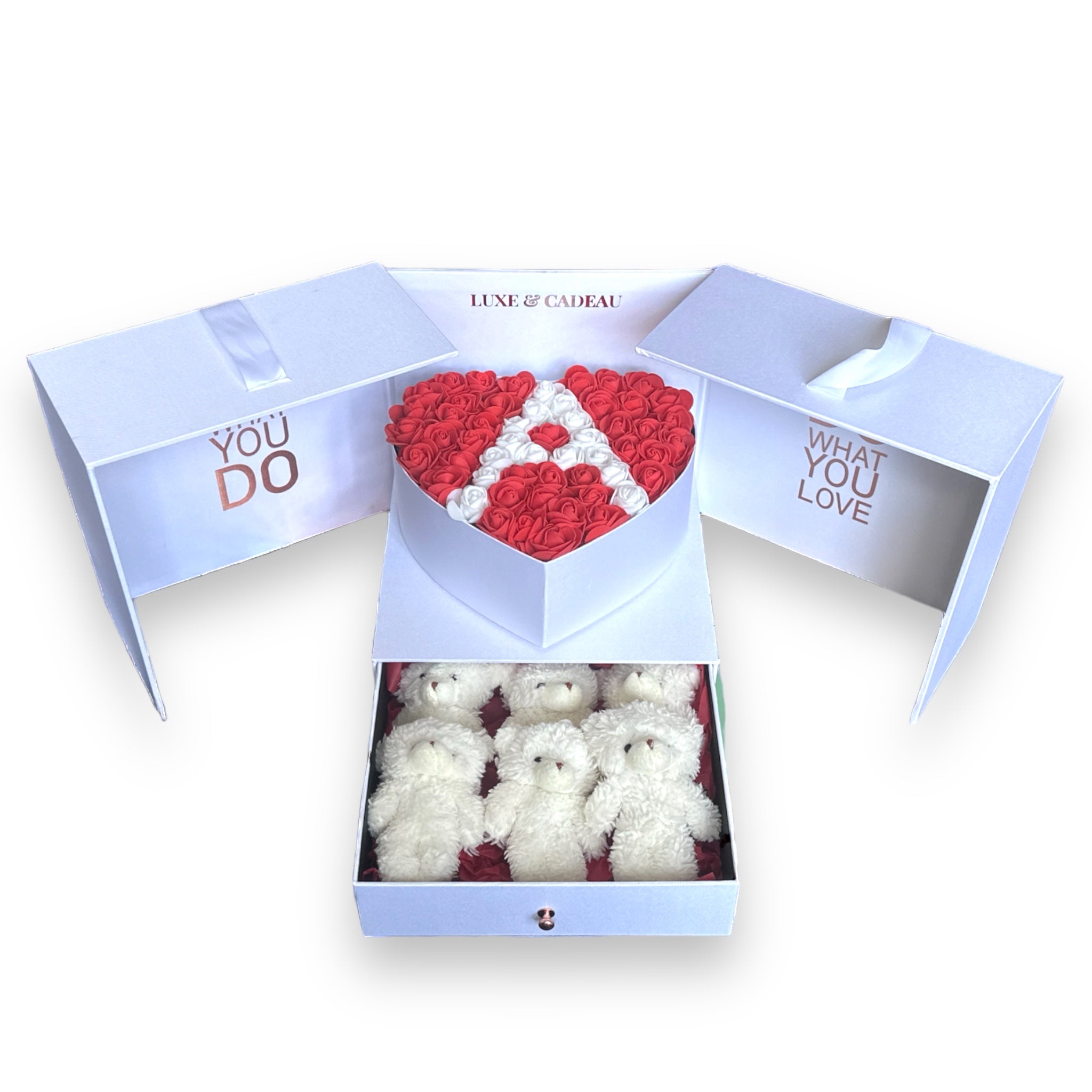 Bouquet roses artificielles • PERSONNALISÉ •